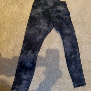 Lululemon align crop tie dye leggings size 8